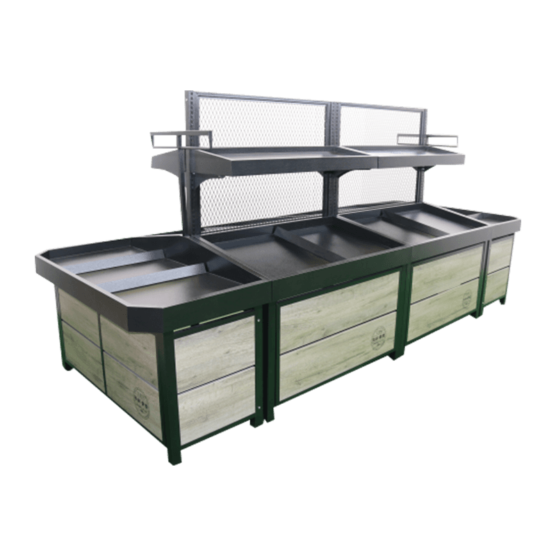 Présentoir à fruits et légumes haute visibilité